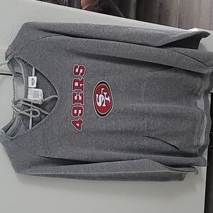 Womens SF 49ers Gray Hoodie Size XL